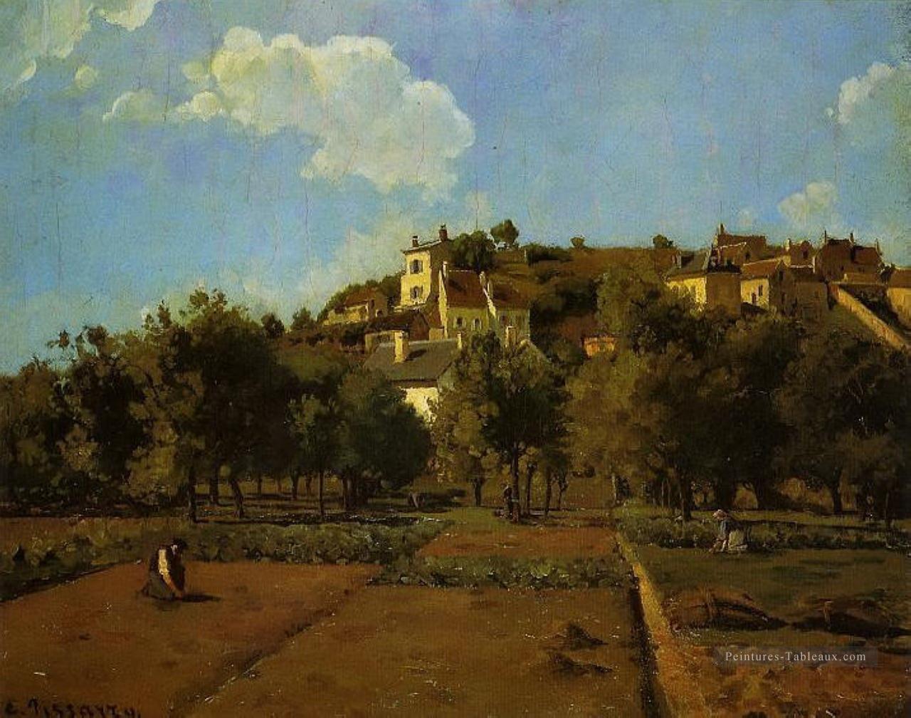les jardins de l’hermitage pontoise Camille Pissarro Peintures à l'huile